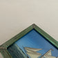 Small Boat Glass Art - Contemporary with Vintage Frame